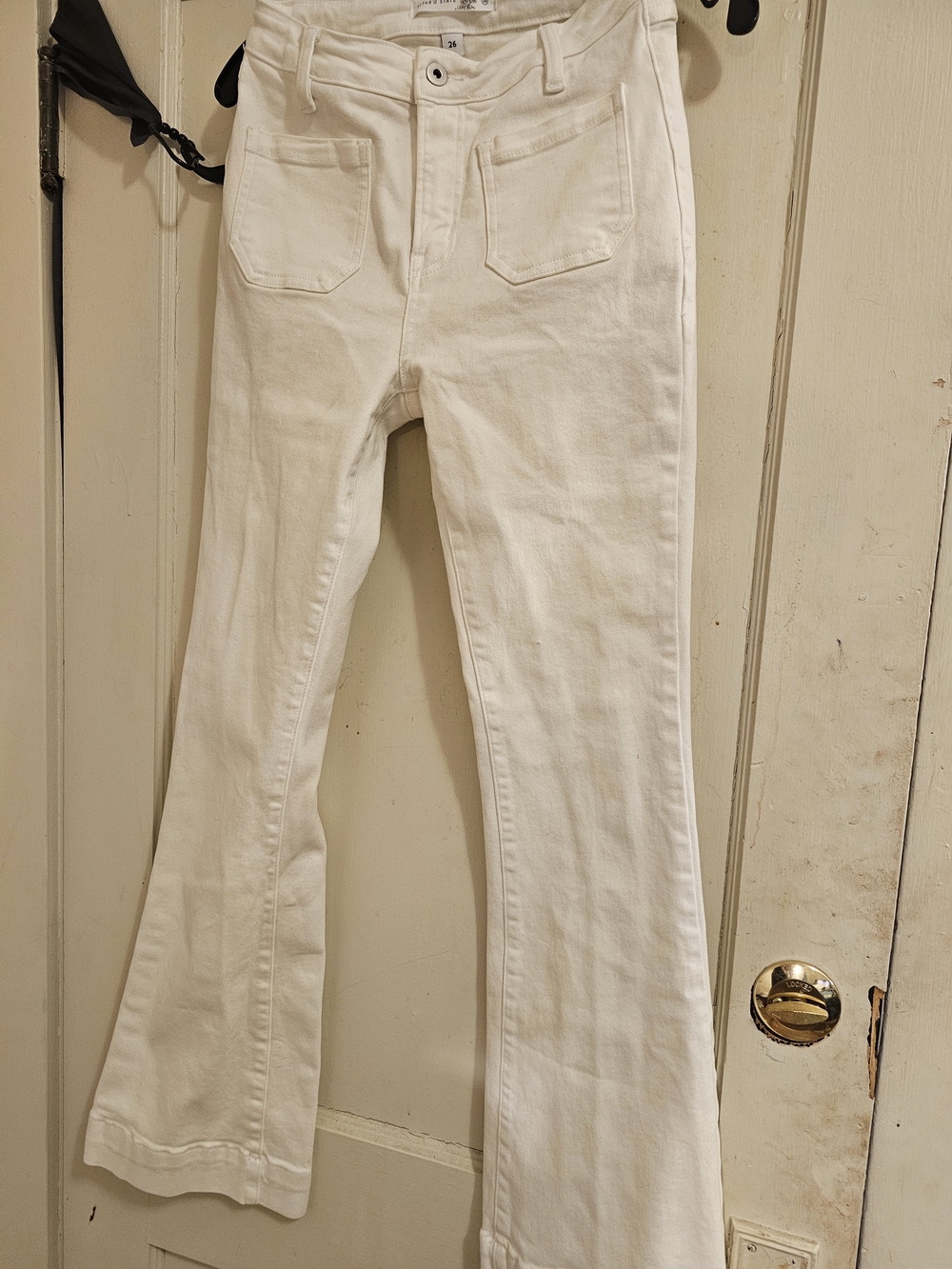 Current/Elliott Jeans Women's Size 27" White The Enchanted Flare Stretch Denim